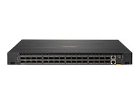 HPE Aruba 8325-32C - Switch - L3 - Administrerad - 32 x 100 Gigabit QSFP28 / 40 Gigabit QSFP+ - bakre till främre luftflödet - rackmonterbar - Likström - TAA-kompatibel JL860A