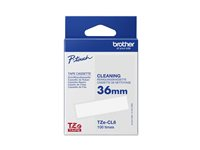 Brother TZe-CL6 - Rulle (3,56 cm x 8 m) 1 kassett(er) rengöringstejp - för P-Touch PT-3600, 9200, 9500, 9600, 9700, 9800, D800, P900, P950; P-Touch Cube Pro PT-P910 TZECL6