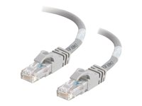 C2G Cat6 Booted Unshielded (UTP) Network Patch Cable - Patch-kabel - RJ-45 (hane) till RJ-45 (hane) - 10 m - UTP - CAT 6 - formpressad, hakfri, tvinnad - grå 83372