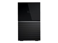 WD My Book Duo WDBFBE0160JBK - Hårddiskarray - 16 TB - 2 fack - HDD 8 TB x 2 - USB 3.1 (extern) WDBFBE0160JBK-EESN