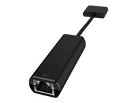 HP ElitePad Ethernet Adapter - Nätverkskort - 70-stifts dockningskontakt (hane) till RJ-45 (hona) - 16.9 cm - svart - för Elite x2 1011 G1; ElitePad 1000 G2, 900 G1 H3N49AA