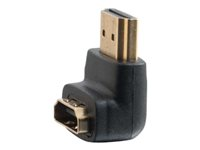 C2G 90° Down Adapter - HDMI-adapter - HDMI hane till HDMI hona - svart - 90° kontakt 80562