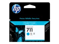HP 711 - 29 ml - cyan - original - DesignJet - bläckpatron - för DesignJet T100, T120, T120 ePrinter, T125, T130, T520, T520 ePrinter, T525, T530 CZ130A