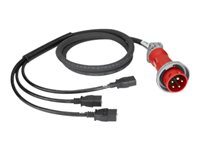 APC IT Power Distribution Cable Splitter - Strömdelare - IEC 60320 C19 till IEC 60309 16A - AC 230 V PDX516IEC309-3C19