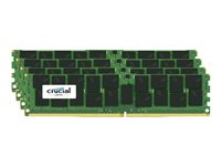 Crucial - DDR4 - sats - 32 GB: 4 x 8 GB - DIMM 288-pin - 2133 MHz / PC4-17000 - CL15 - 1.2 V - registrerad - ECC CT4K8G4RFD8213