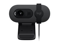 Logitech BRIO 100 - Webbkamera - färg - 2 MP - 1920 x 1080 - 1080p, 720p - ljud - USB 960-001585