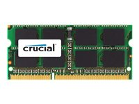 Crucial - DDR3 - modul - 4 GB - SO DIMM 204-pin - 1333 MHz / PC3-10600 - CL9 - 1.35 / 1.5 V - ej buffrad - icke ECC CT4G3S1339MCEU