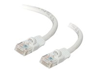 C2G Cat5e Booted Unshielded (UTP) Network Patch Cable - Patch-kabel - RJ-45 (hane) till RJ-45 (hane) - 3 m - UTP - CAT 5e - formpressad, hakfri, tvinnad - vit 83264