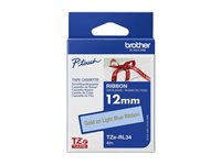 Brother TZe-RL34 - Satin - guld på ljusblå - Rulle (1,2 cm x 4 m) 1 kassett(er) bandtejp - för Brother PT-D210, D600, H110; P-Touch PT-1005, D200, D450, D800, E550, H110, P300, P900 TZERL34