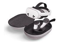 Meta - Hårt fodral för VR-headset - återvunnen filt - ljusgrå, skiffersvart - för Meta Quest 3, Quest 3S SK-1000045-01