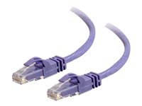 C2G Cat6 Booted Unshielded (UTP) Network Patch Cable - Patch-kabel - RJ-45 (hane) till RJ-45 (hane) - 10 m - UTP - CAT 6 - formpressad, hakfri, tvinnad - lila 83637