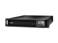 APC Smart-UPS SRT 1000VA RM - UPS (kan monteras i rack) - AC 230 V - 1000 Watt - 1000 VA - RS-232, USB - utgångskontakter: 6 - PFC - 2U - svart SRT1000RMXLI