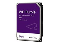 WD Purple WD140PURZ - Hårddisk - 14 TB - inbyggd - 3.5" - SATA 6Gb/s - 7200 rpm - buffert: 512 MB WD140PURZ