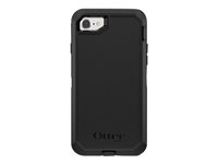 OtterBox Defender Series Apple iPhone 8 & iPhone 7 - Baksidesskydd för mobiltelefon - robust - polykarbonat, syntetiskt gummi - svart - för Apple iPhone 7, 8, SE (3rd generation), SE (andra generationen) 77-56603