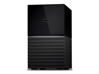 WD My Book Duo WDBFBE0440JBK - Hårddisk - krypterat - 44 TB - extern (desktop) - USB 3.2 Gen 1 - 256 bitars AES WDBFBE0440JBK-EESN