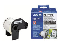 Brother DK-22212 - Permanent häftning - vit - Rulle (6,2 cm x 15,2 m) tejp - för Brother QL-1050, 1060, 1110, 500, 550, 560, 570, 580, 600, 650, 700, 710, 720, 820 DK22212