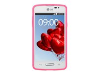 LG L50 Sporty D213N - 3G pekskärmsmobil - RAM 512 MB / Internal Memory 4 GB - microSD slot - LCD-skärm - 4" - 800 x 480 pixlar - rear camera 3 MP - front camera 0,3 MP - vit/rosa LGD213N.ANEUWP