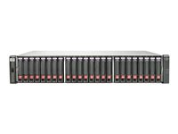 HPE P2000 G3 FC Dual Controller - Hårddiskarray - 14.4 TB - 24 fack ( SATA-300 / SAS-2 ) - 24 x 600 GB - 8Gb Fibre Channel (extern) - kan monteras i rack - 2U BV903B