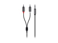 Belkin - Ljudkabel - mini-phone stereo 3.5 mm hane till RCA x 2 hane - 1.8 m AV10092BF1.8M