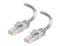 C2G Cat6 Booted Unshielded (UTP) Crossover Patch Cable - Övergångskabel - RJ-45 (hane) till RJ-45 (hane) - 3 m - UTP - CAT 6 - formpressad, hakfri, tvinnad - grå 83509