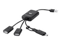 Belkin 4-port Flex Hub - Hubb - 4 x USB 2.0 - skrivbordsmodell F4U046CW