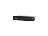 APC Smart-UPS 750VA LCD RM - UPS (kan monteras i rack) - AC 230 V - 500 Watt - 750 VA - Ethernet, RS-232, USB - utgångskontakter: 4 - 2U - svart - med APC UPS Network Management Card - för P/N: AR4018SPX432, AR4024SP, AR4024SPX429, AR4024SPX431, AR4024SPX432, NBWL0356A SMT750RMI2UNC