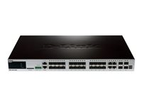 D-Link xStack DGS-3420-28SC - Switch - Administrerad - 20 x SFP + 4 x kombinations-Gigabit SFP + 4 x 10 Gigabit SFP+ - rackmonterbar DGS-3420-28SC