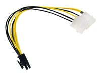 C2G - Strömadapter - 6-stifts PCIe-ström till 4 pin intern effekt - 25 cm 81861