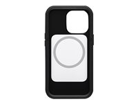 OtterBox Defender Series XT - Baksidesskydd för mobiltelefon - robust - med MagSafe - MagSafe-kompatibilitet - 50 % återvunnen plast - svart - för Apple iPhone 13 Pro 77-85578