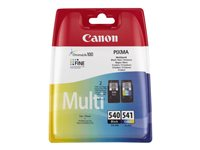 Canon PG-540 / CL-541 Multipack - 2-pack - svart, färg (cyan, magenta, gul) - original - bläcktank - för PIXMA MG3150, MG3510, MG3550, MG3650, MG4250, MX395, MX475, MX525, MX535, TS5150, TS5151 5225B007