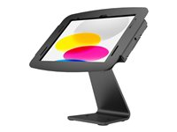 Compulocks iPad 10.9" 10th Gen Space Enclosure Rotating Counter Stand - Ställ - för surfplatta - låsbar - höggradig aluminium - svart - skärmstorlek: 10.9" - monteringsgränssnitt: 100 x 100 mm - bänkskiva - för Apple 10.9-inch iPad (10:e generation) 303B209IPDSB