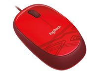 Logitech M105 - Mus - optisk - kabelansluten - USB - röd 910-002945