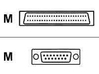 Cisco - X.21-kabel (DTE) - Smart seriell (hane) till 15 pin D-Sub (DB-15) (hane) - 3 m - skärmad - för Cisco 805; Universal Gateway AS5300, AS5350, AS5400 CAB-SS-X21MT=