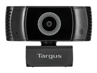 Targus Webcam Plus - Webbkamera - färg - 2 MP - 1920 x 1080 - 1080p - ljud - USB 2.0 - MJPEG, H.264, H.265 AVC042GL