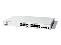 Cisco Catalyst 1200-24T-4G - Switch - L3 - smart - 24 x 10/100/1000 + 4 x Gigabit SFP - rackmonterbar C1200-24T-4G