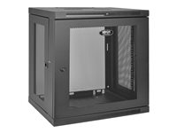 Tripp Lite 12U Wall Mount Rack Enclosure Server Cabinet w/ Door & Side Panels - Rack skåp - väggmontering - svart - 12U - 19" SRW12U