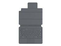 ZAGG Pro Keys with Trackpad - tangentbord och foliefodral - Nordisk - svart/grå Inmatningsenhet 103407958