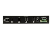 Eaton Tripp Lite series 4-Port Rugged Industrial USB 2.0 Hi-Speed Hub w 15KV ESD Immunity Metal Mountable - Hubb - 4 x USB 2.0 - DIN-skenmonterbar, väggmonterbar U223-004-IND