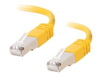 C2G - Patch-kabel - RJ-45 (hane) till RJ-45 (hane) - 20 m - STP - CAT 5e - formpressad, tvinnad - gul 83817