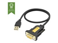 Vision USB to Serial Adaptor - Seriell adapter - USB - RS-232 - svart TC-USBSER