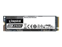 Kingston KC2500 - SSD - krypterat - 250 GB - inbyggd - M.2 2280 - PCIe 3.0 x4 (NVMe) - 256-bit AES-XTS - Self-Encrypting Drive (SED), TCG Opal Encryption 2.0 SKC2500M8/250G