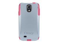 OtterBox Commuter Samsung GALAXY S4 - Fodral för mobiltelefon - polykarbonat - z3 vild orkidé (pudergrå/flamröd) - för Samsung Galaxy S4 77-28386