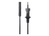 StarTech.com 3m (10ft) Laptop Power Cord, EU Plug to C7, 2.5A 250V, 18AWG, Notebook / Laptop Replacement AC Power Cord, Printer/Power Brick Cord, Europlug to IEC 60320 C7 - Laptop Charger Cable, Black (752E-3M-POWER-LEAD) - Strömkabel - Eurokontakt (P) till power IEC 60320 C7 - AC 250 V - 2.5 A - 3 m - svart 752E-3M-POWER-LEAD