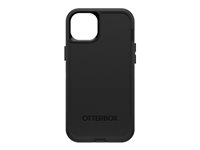 OtterBox Defender Series - Baksidesskydd för mobiltelefon - robust - MagSafe-kompatibilitet - polykarbonat, syntetiskt gummi, 50 % återvunnen plast - svart - för Apple iPhone 14 Plus 77-88365