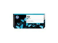 HP 727 - 300 ml - hög kapacitet - cyan - original - DesignJet - bläckpatron - för DesignJet T1500, T1530, T2500, T2530, T920, T930 F9J76A