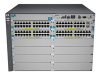 HPE Aruba 5412-92G-PoE+-2XG v2 zl - Switch - L4 - Administrerad - 92 x 10/100/1000 (PoE) + 2 x SFP+ - rackmonterbar - PoE - med HP 5400 zl Switch Premium License J9532A#ABB