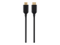 Belkin High Speed HDMI Cable - HDMI-kabel med Ethernet - HDMI hane till HDMI hane - 5 m - svart F3Y021BF5M