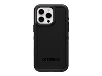 OtterBox Defender Series XT - Baksidesskydd för mobiltelefon - MagSafe-kompatibilitet - svart - för Apple iPhone 15 Pro Max 77-92967