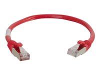 C2G - Patch-kabel - RJ-45 (hane) till RJ-45 (hane) - 20 m - STP - CAT 5e - formpressad, tvinnad - röd 83797