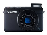 Canon PowerShot N100 - Digitalkamera - kompakt - 12.1 MP - 1 080 p - 5x optisk zoom - Wi-Fi - svart 9168B009